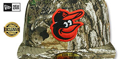 Orioles MLB TEAM-BASIC Realtree Camo Fitted Hat by New Era - 2nd View