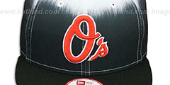 Orioles SUBLENDER SNAPBACK Black-White Hat by New Era - 2nd View