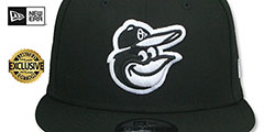 Orioles TEAM-BASIC SNAPBACK Black-White Hat by New Era - 2nd View