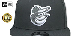 Orioles TEAM-BASIC SNAPBACK Charcoal-White Hat by New Era - 2nd View