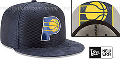 Pacers 2017 ONCOURT DRAFT Navy Fitted Hat by New Era - 2nd View