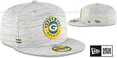 Packers 2020 ONFIELD STADIUM Heather Grey Fitted Hat by New Era - 2nd View