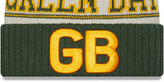 Packers 2023 HISTORIC SIDELINE Knit Beanie Hat by New Era - 2nd View