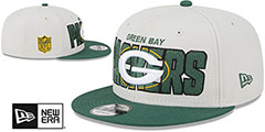 Packers 2023 NFL DRAFT SNAPBACK Stone-Green Hat by New Era - 2nd View