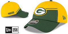 Packers DASHMARK SIDELINE SNAPBACK Gold-Green Hat by New Era - 2nd View