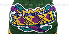 Packers SUPER BOWL XXXI Green Knit Beanie Hat by New Era - 2nd View