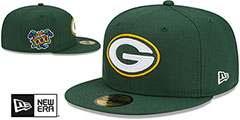 Packers SUPER BOWL XXXI SIDE-PATCH Green Fitted Hat by New Era - 2nd View