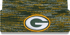 Packers TEAM-CRAZE Green-Gold Knit Beanie Hat by New Era - 2nd View