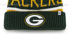 Packers THE-CALGARY Green-Gold Knit Beanie Hat by Twins 47 Brand - 2nd View