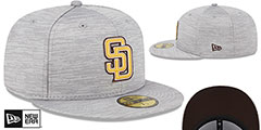 Padres 2023 CLUBHOUSE Heather Grey Fitted Hat by New Era - 2nd View