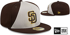 Padres 2024-25 BATTING PRACTICE Fitted Hat by New Era - 2nd View