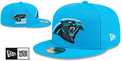 Panthers 2024 NFL DRAFT Blue Fitted Hat by New Era - 2nd View