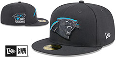 Panthers 2024 ONSTAGE NFL DRAFT Grey Fitted Hat by New Era - 2nd View