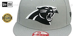 Panthers NFL TEAM-BASIC SNAPBACK Grey-Black Hat by New Era - 2nd View