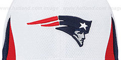 Patriots 2013 NFL TRAINING FLEX White Hat by New Era - 2nd View