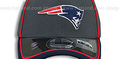 Patriots 2014 NFL STADIUM FLEX Grey Hat by New Era - 2nd View