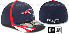 Patriots 2014 NFL TRAINING FLEX Navy Hat by New Era - 2nd View