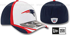 Patriots 2014 NFL TRAINING FLEX White Hat by New Era - 2nd View