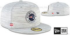 Patriots 2020 ONFIELD STADIUM Heather Grey Fitted Hat by New Era - 2nd View