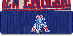 Patriots 2023 HISTORIC SIDELINE Knit Beanie Hat by New Era - 2nd View