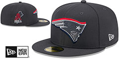 Patriots 2024 ONSTAGE NFL DRAFT Grey Fitted Hat by New Era - 2nd View