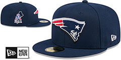 Patriots 2024 NFL DRAFT Navy Fitted Hat by New Era - 2nd View