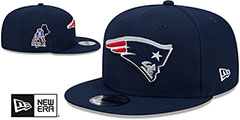 Patriots 2024 NFL DRAFT SNAPBACK Navy Hat by New Era - 2nd View