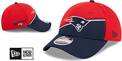 Patriots DASHMARK SIDELINE SNAPBACK Red-Royal Hat by New Era - 2nd View