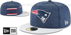 Patriots HOME ONFIELD STADIUM Navy-Grey Fitted Hat by New Era - 2nd View