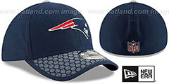 Patriots HONEYCOMB STADIUM FLEX Navy Hat by New Era - 2nd View