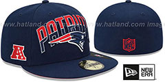 Patriots NFL 2013 DRAFT Navy 59FIFTY Fitted Hat by New Era - 2nd View