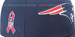 Patriots NFL BCA Navy Fitted Hat by New Era - 2nd View