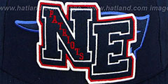 Patriots NFL FELTN Navy Fitted Hat by New Era - 2nd View