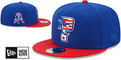 Patriots NFL LIGATURE SNAPBACK Royal-Red Hat by New Era - 2nd View