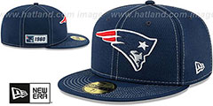 Patriots ONFIELD SIDELINE ROAD Navy Fitted Hat by New Era - 2nd View