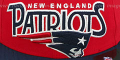 Patriots PROFILIN Red-Navy Fitted Hat by New Era - 2nd View