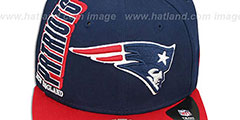 Patriots RALLYMARK SNAPBACK Navy-Red Hat by New Era - 2nd View