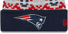 Patriots RETRO CHILL Knit Beanie Hat by New Era - 2nd View