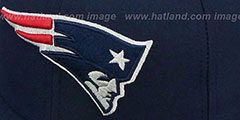 Patriots SIDE TEAM-PATCH Navy Fitted Hat by New Era - 2nd View