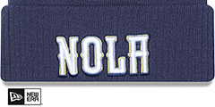 Pelicans 22-23 CITY-EDITION Knit Beanie Hat by New Era - 2nd View