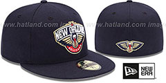 Pelicans SECONDARY TEAM-BASIC Navy Hat by New Era - 2nd View