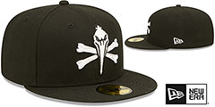 Pelicans THEME NIGHT Black Fitted Hat by New Era - 2nd View