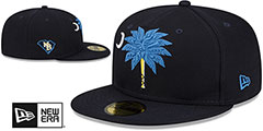 Pelicans THEME NIGHT Navy Fitted Hat by New Era - 2nd View