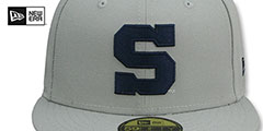 Penn State ALT NCAA TEAM-BASIC Grey Fitted Hat by New Era - 2nd View