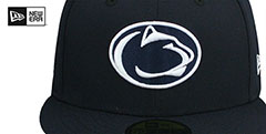 Penn State NCAA TEAM-BASIC Navy Fitted Hat by New Era - 2nd View