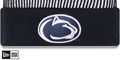 Penn State STRIPED Knit Beanie Hat by New Era - 2nd View