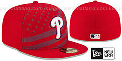 Phillies 2015 JULY 4TH STARS N STRIPES Hat by New Era - 2nd View