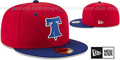 Phillies 2018 PROLIGHT-BP Red-Royal Fitted Hat by New Era - 2nd View