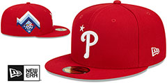 Phillies 2023 MLB ALL-STAR GAME WORKOUT Fitted Hat by New Era - 2nd View