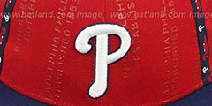 Phillies GELLIN Red-Royal Fitted Hat by New Era - 2nd View